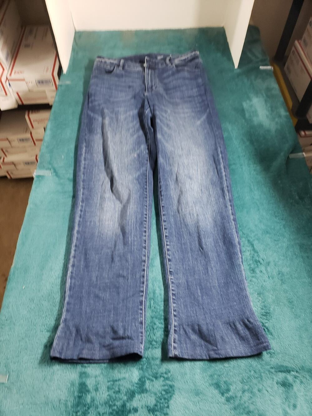 J Jill Jeans Size 10 Womens Blue Denim Pants Ladies High Rise Straight